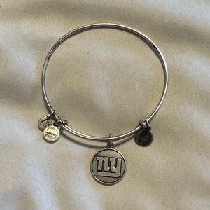 Alex and Ani Silver NY Logo Charm Bracelet